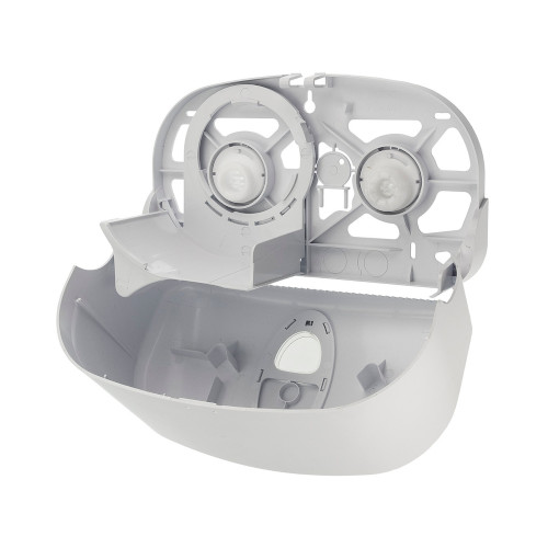 PlastiQline 2020 Toiletroldispenser Doprol Horizontaal Duo Kunststof Wit - Afbeelding 2